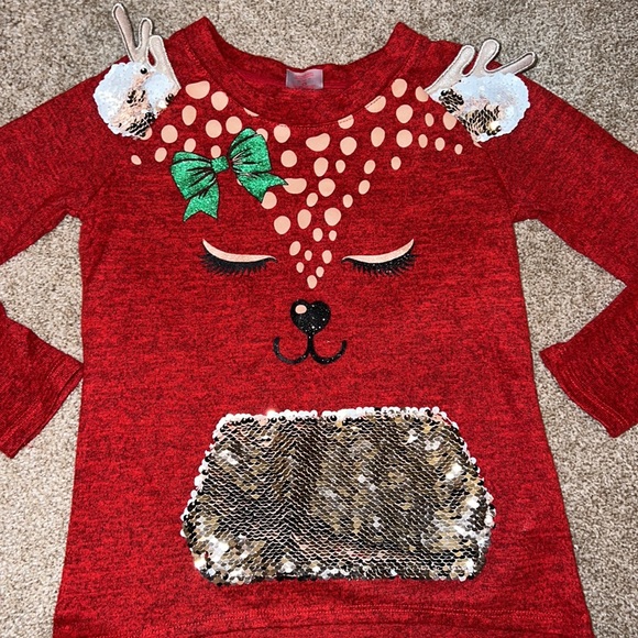Reindeer sequin shirt - Picture 2 of 2